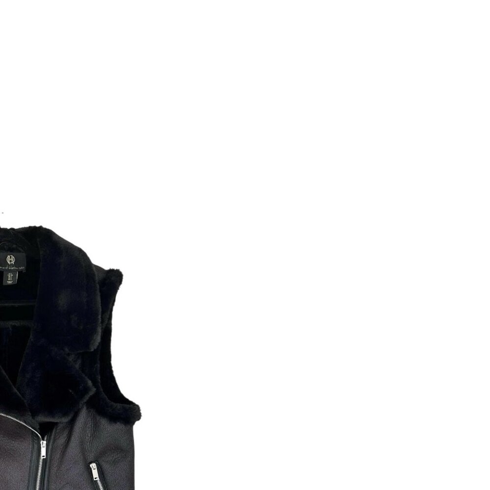 House of Harlow 1960 Faux Suede Moto Vest - Picture 6 of 8